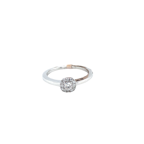 10kt White Gold 13cd +.08 tw Diamond Ring