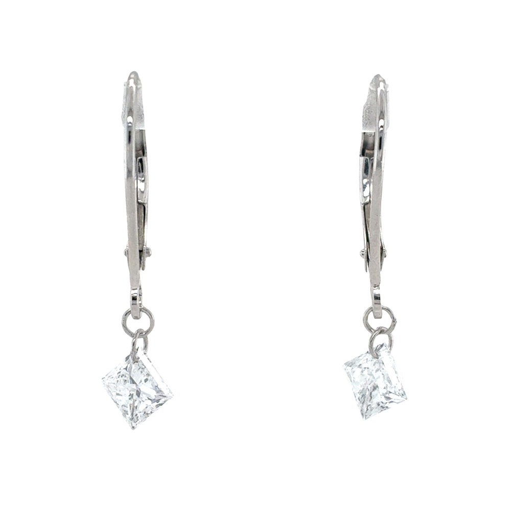 10kt White Gold 1.00TDW Lab Grown Diamond Earrings
