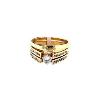 14kt Yellow Gold Diamond Ring set