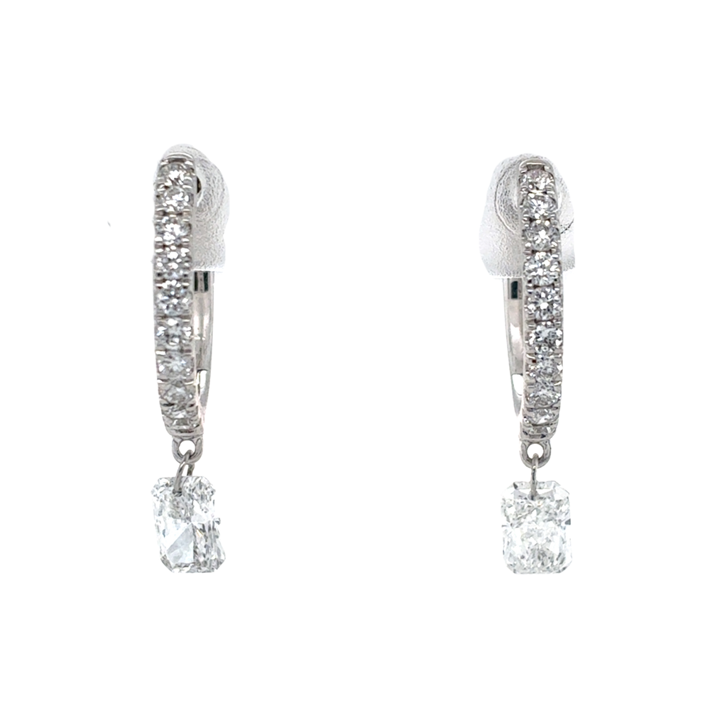 10kt White Gold 1.00TDW Lab Grown Diamond Earrings