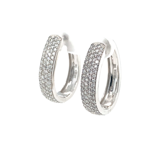 10kt White Gold Diamond Earrings