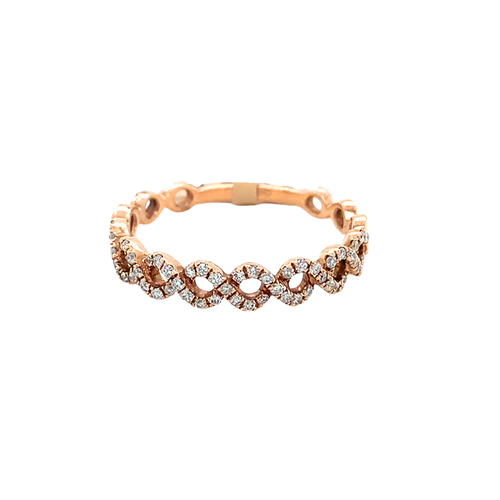 10kt Rose Gold Diamond Ring