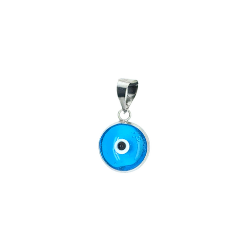 10kt White Gold Evil Eye Charm