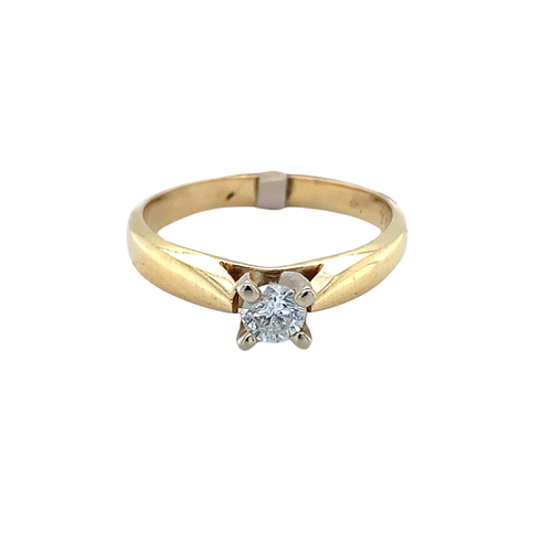14kt Yellow Gold Diamond Ring