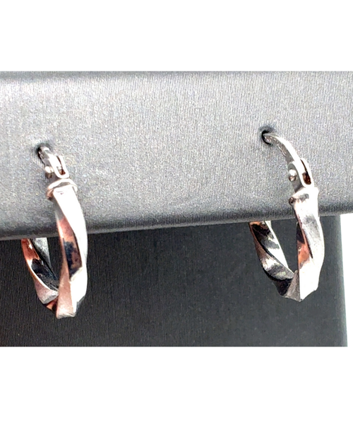 14kt White Gold Hoop Earrings