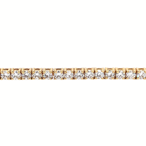14K Yellow gold Lab Grown Diamond Tennis Bracelet