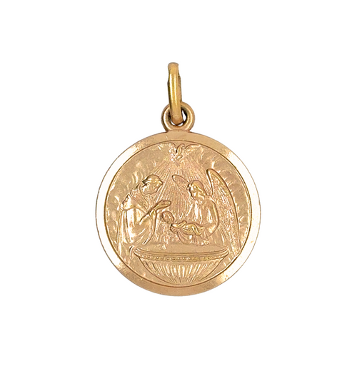 10kt Yellow Gold Baptism Charm