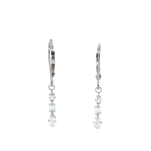 10kt White Gold 1.00TDW Lab Grown Diamond Earrings