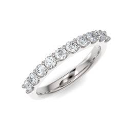 14k White Gold .70ct Lab Grown Diamond Band