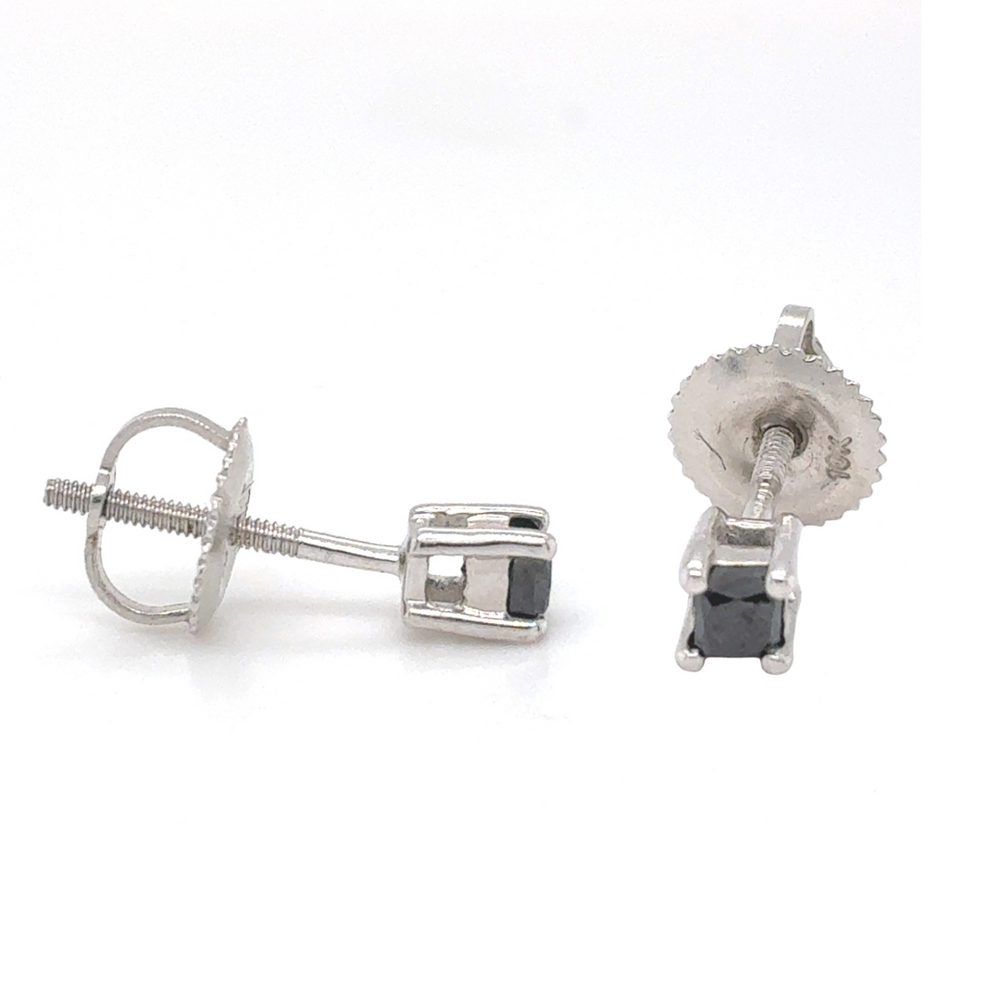 10kt White Gold .25ct Blue Diamond Stud Earring