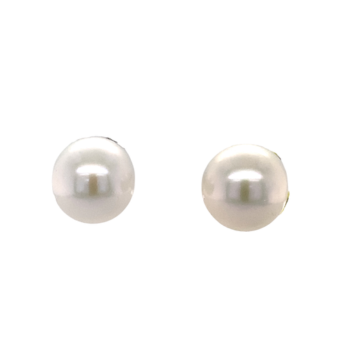 14K White Gold Pearl stud earrings