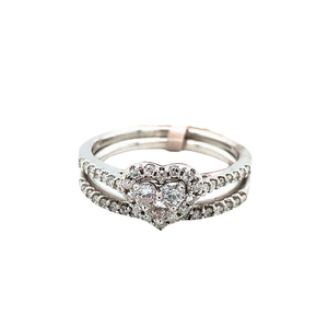 10kt White Gold Diamond Ring set