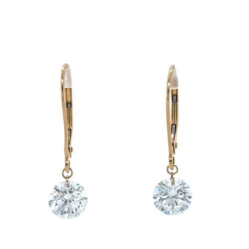 10kt Yellow Gold 2.00TDW Lab Grown Diamond Earrings