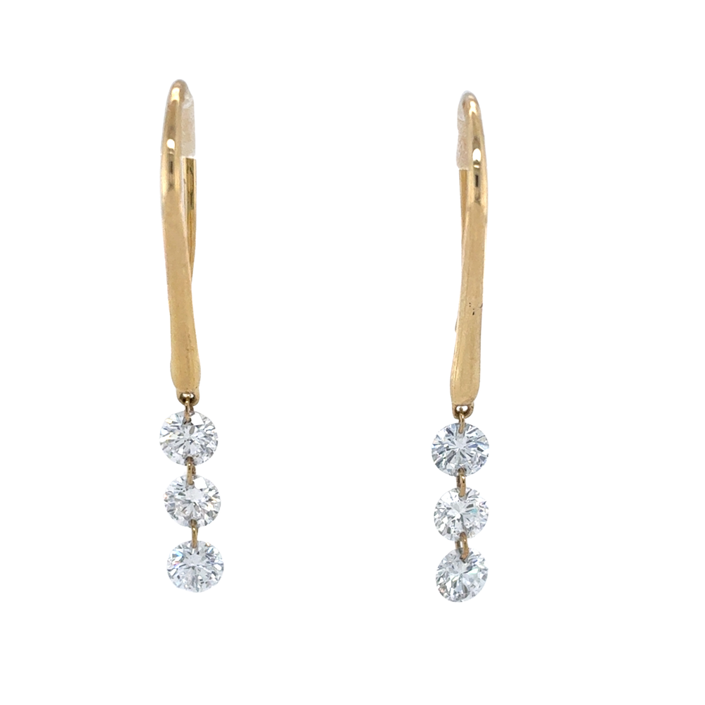 10kt Yellow Gold 1.00TDW Lab Grown Diamond Earrings