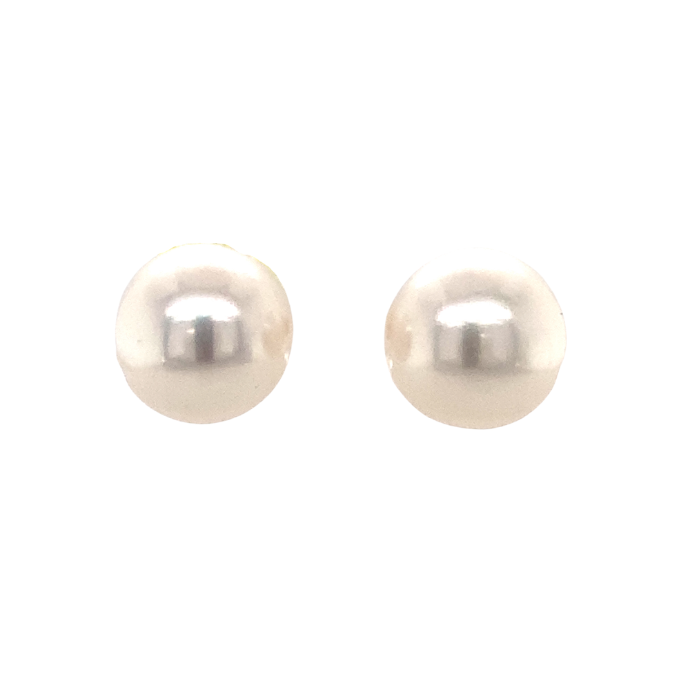 14K White Gold Freshwater Pearl stud earrings