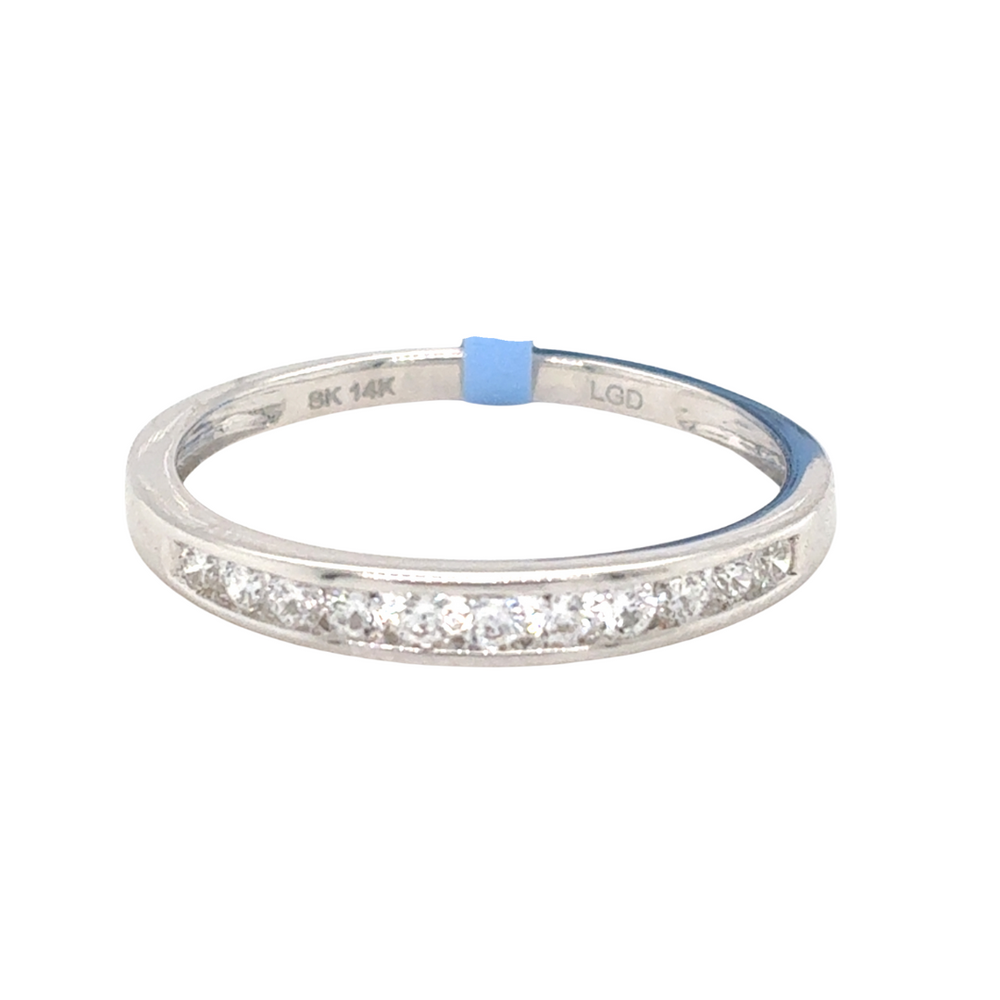 14kt White Gold .25ct Lab Grown Diamond Band