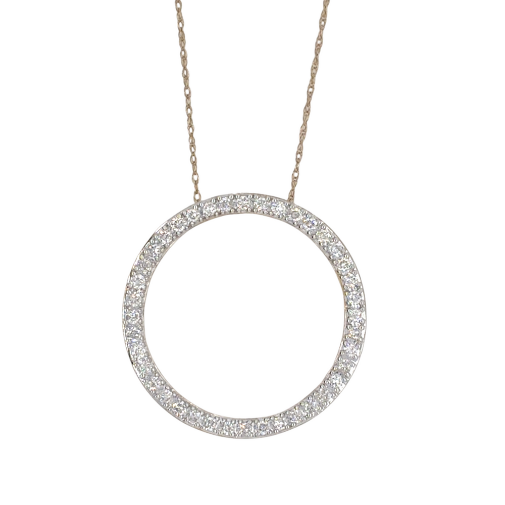 10kt Yellow Gold .50ct Diamond Circle of Life Pendant