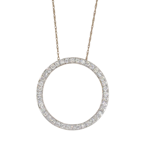 10kt Yellow Gold .50ct Diamond Circle of Life Pendant