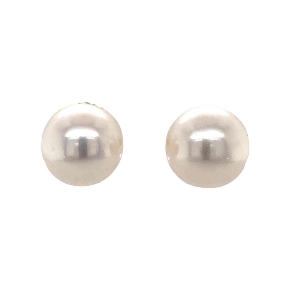 14K White Gold Pearl stud earrings