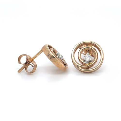 10kt Yellow Gold .06ct Diamond Stud Earring