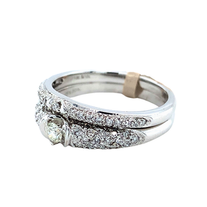 10kt White Gold Diamond Ring