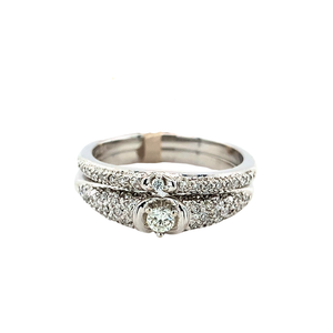 10kt White Gold Diamond Ring