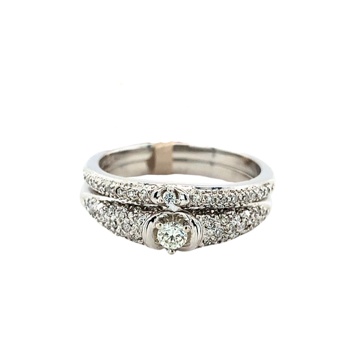 10kt White Gold Diamond Ring