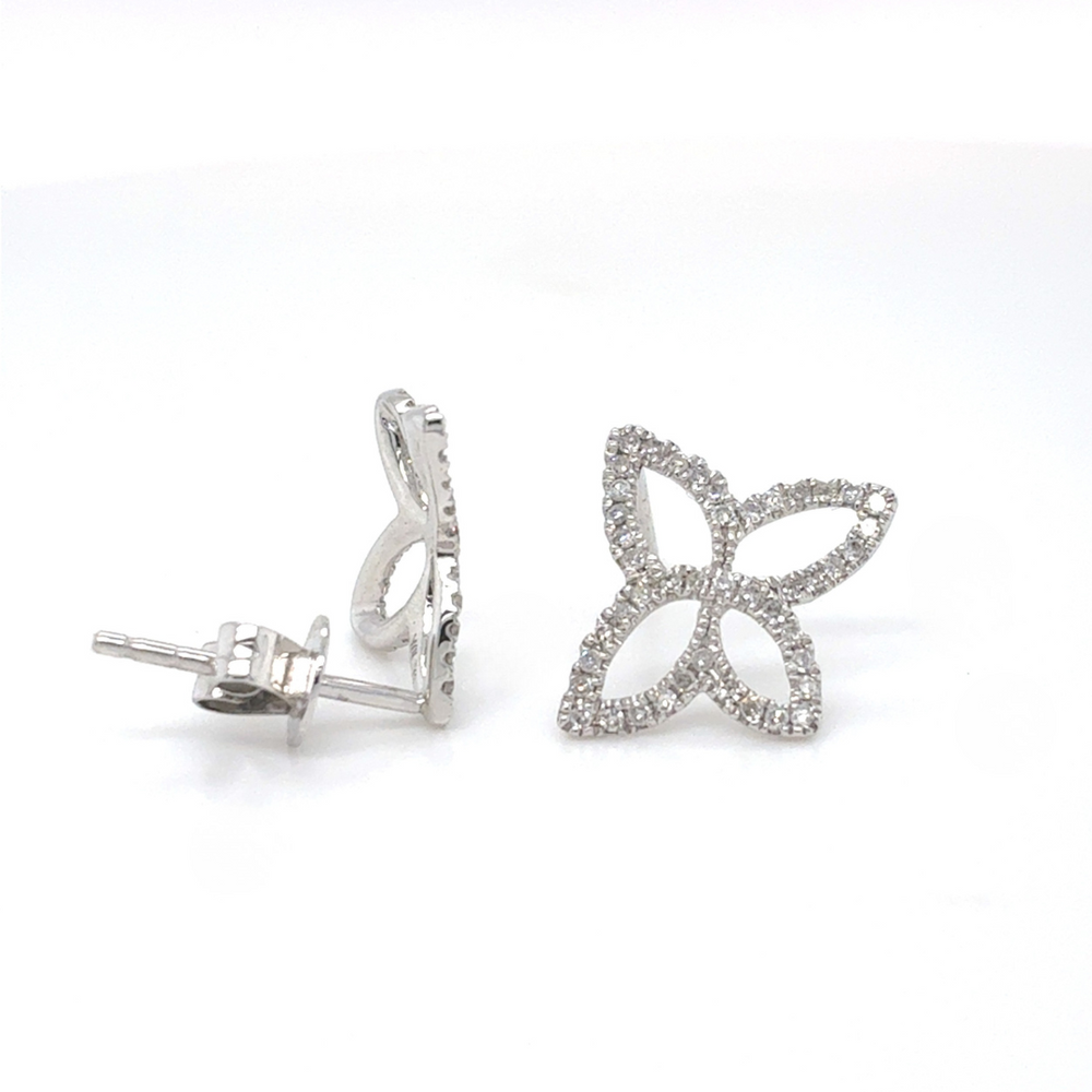 10kt White Gold .25ct Diamond Stud Earring