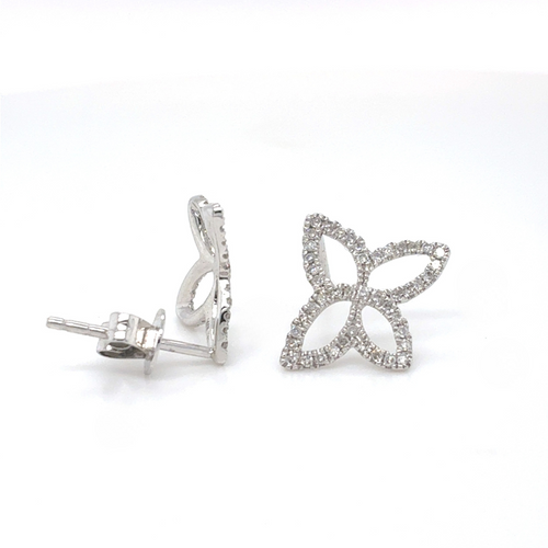 10kt White Gold .25ct Diamond Stud Earring