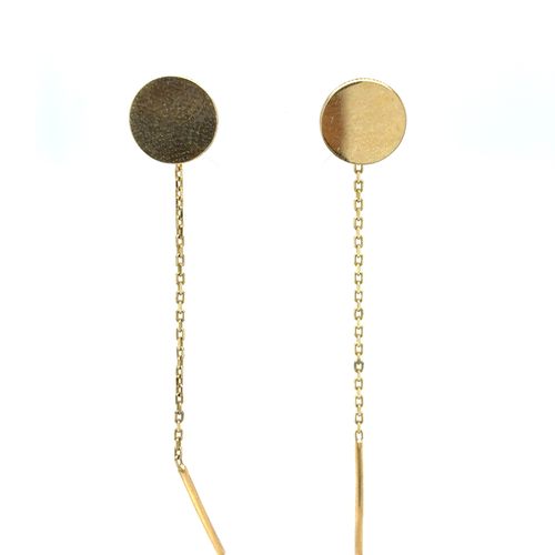 10kt Yellow Gold Thread Earrings