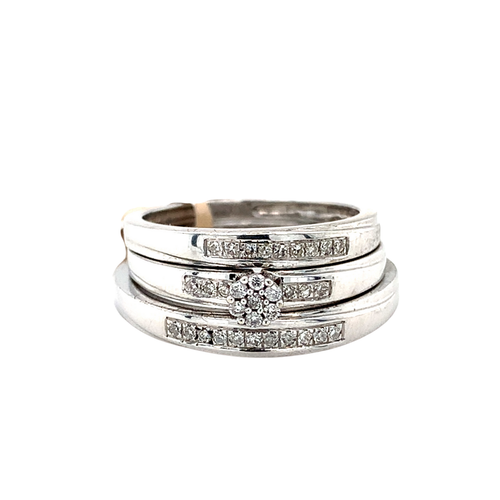 10kt White Gold Diamond Ring set