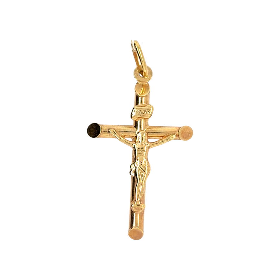14kt Yellow Gold Crucifix Pendant
