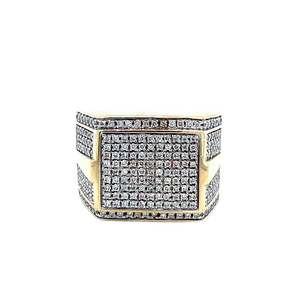10kt Yellow Gold 1ct Total Weight Diamond Ring