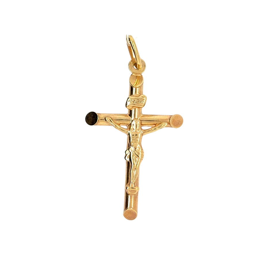 18kt Yellow Gold Crucifix Pendant