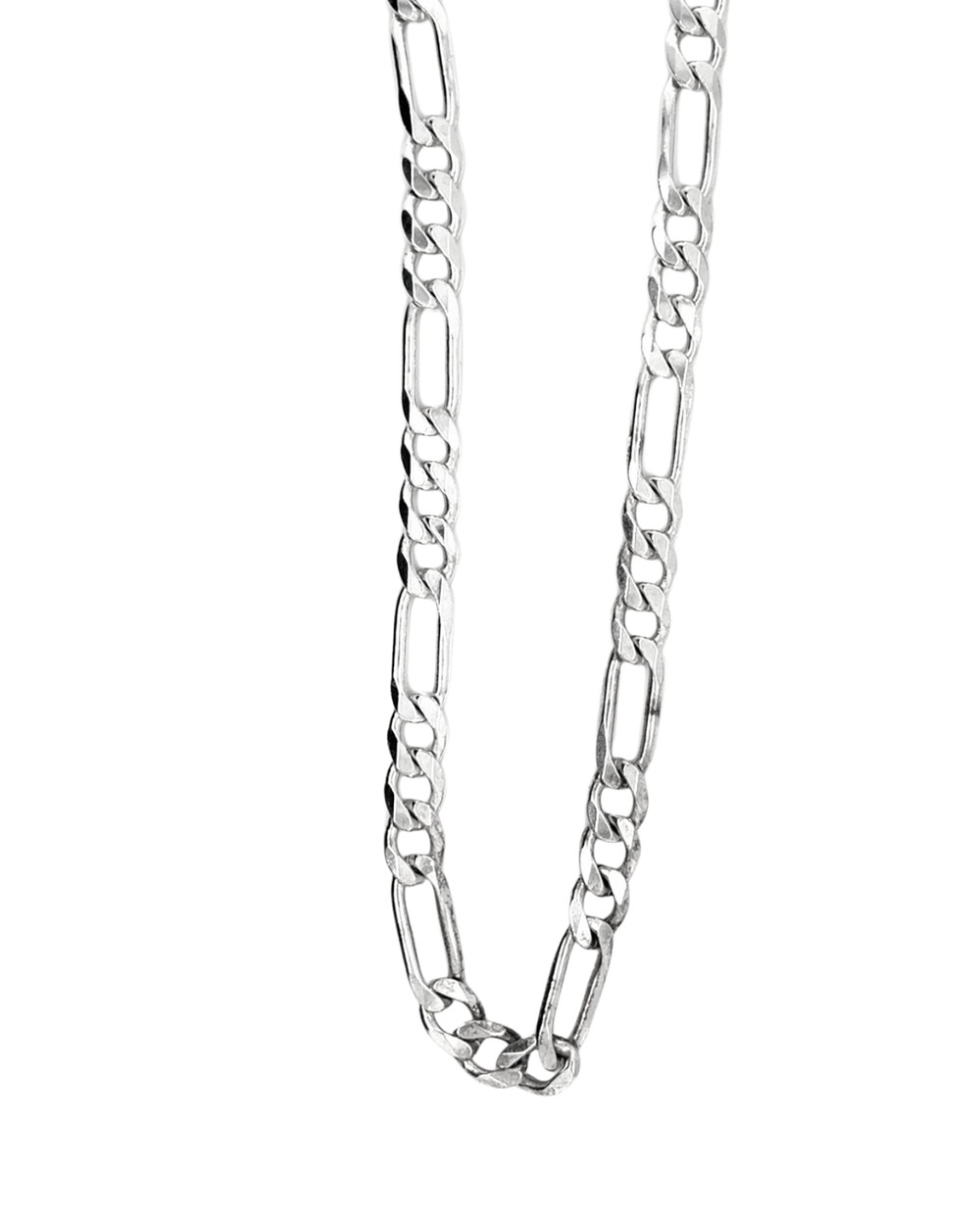 Sterling Silver 8mm Figaro Chain 20"