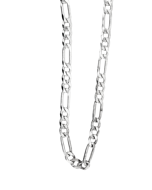Sterling Silver 8mm Figaro Chain 20"
