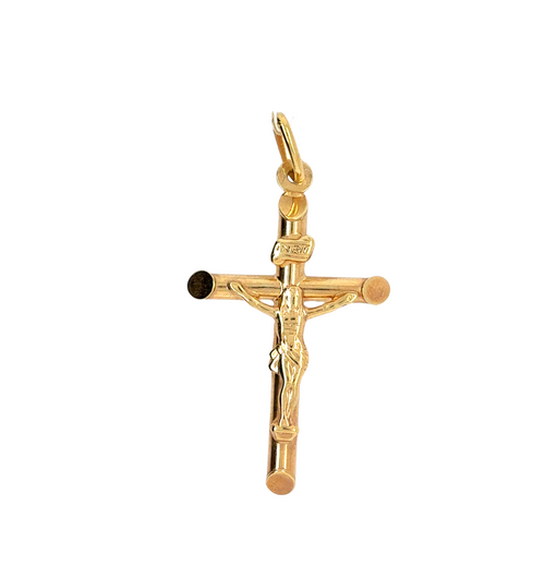 14kt Yellow Gold Crucifix Charm