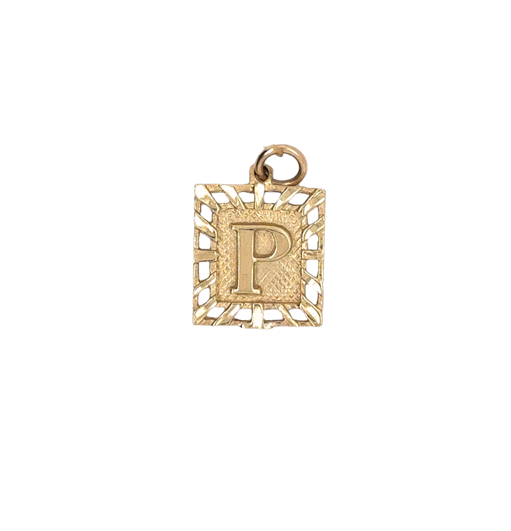 10kt Yellow Gold Initial Charms