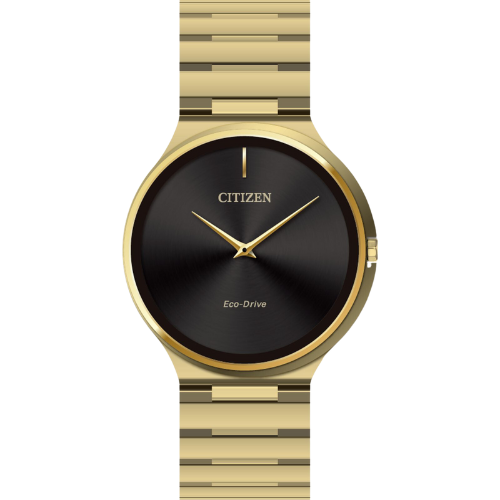 Citizen Stiletto Black Dial Stainless Steel Eco-Drive Watch AR3112-57E