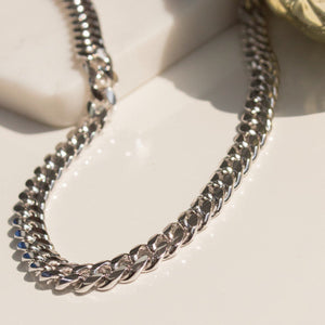 Sterling Silver 7.7mm Miami Cuban Chain 24"