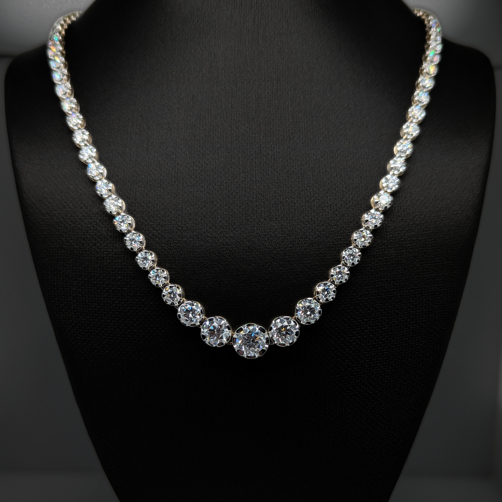 10ct LGD Tennis Necklace - 14kt Yellow Gold - Special Price