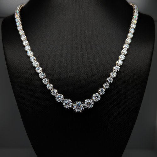 10ct LGD Tennis Necklace - 14kt Yellow Gold - Special Price