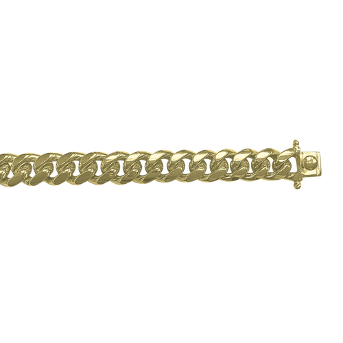 10kt Yellow Gold 8" 7mm Cuban Bracelet