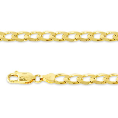 10kt Yellow Gold 3.5mm 7.5in Curb Bracelet
