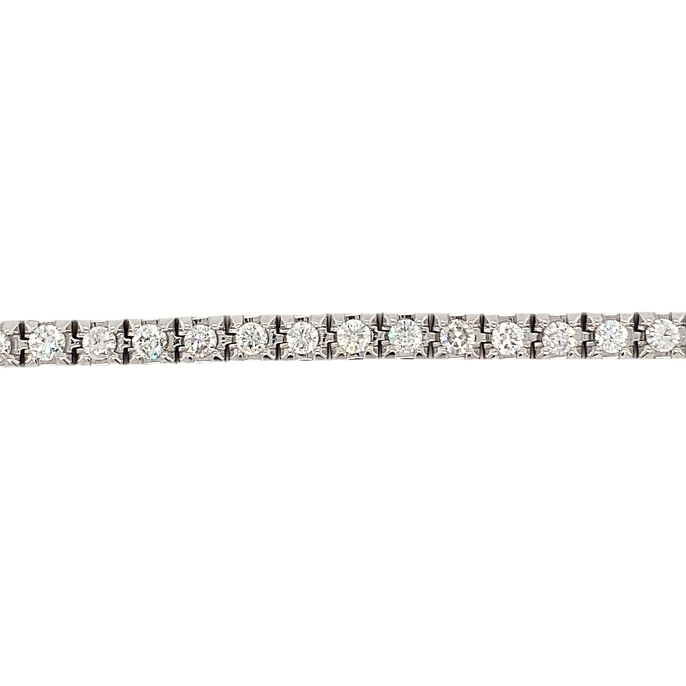 14KT White Gold Natural Diamond 4ct TW Tennis Bracelet