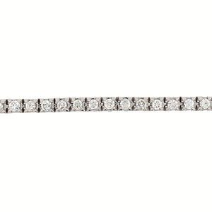 10KT White Gold Natural Diamond 2ct TW Tennis Bracelet