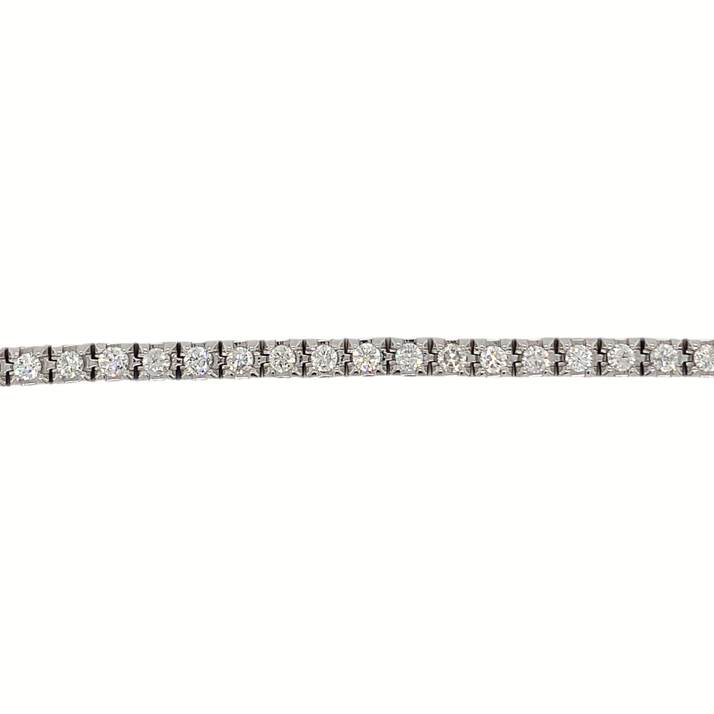 14KT White Gold Natural Diamond 4ct TW Tennis Bracelet