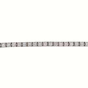 14KT White Gold Natural Diamond 4ct TW Tennis Bracelet