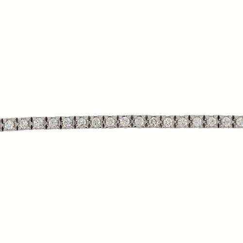 14KT White Gold Natural Diamond 4ct TW Tennis Bracelet