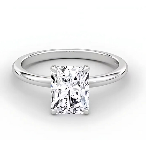 14kt White Gold 2.01ct Radiant Cut Lab Grown Diamond Ring